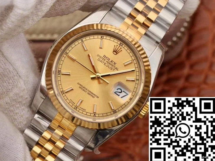 Factory AR Champagne 36MM Datejust Rolex V2 Dial 116233 0214